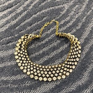 ZARA rhinestone necklace only worn once!!!